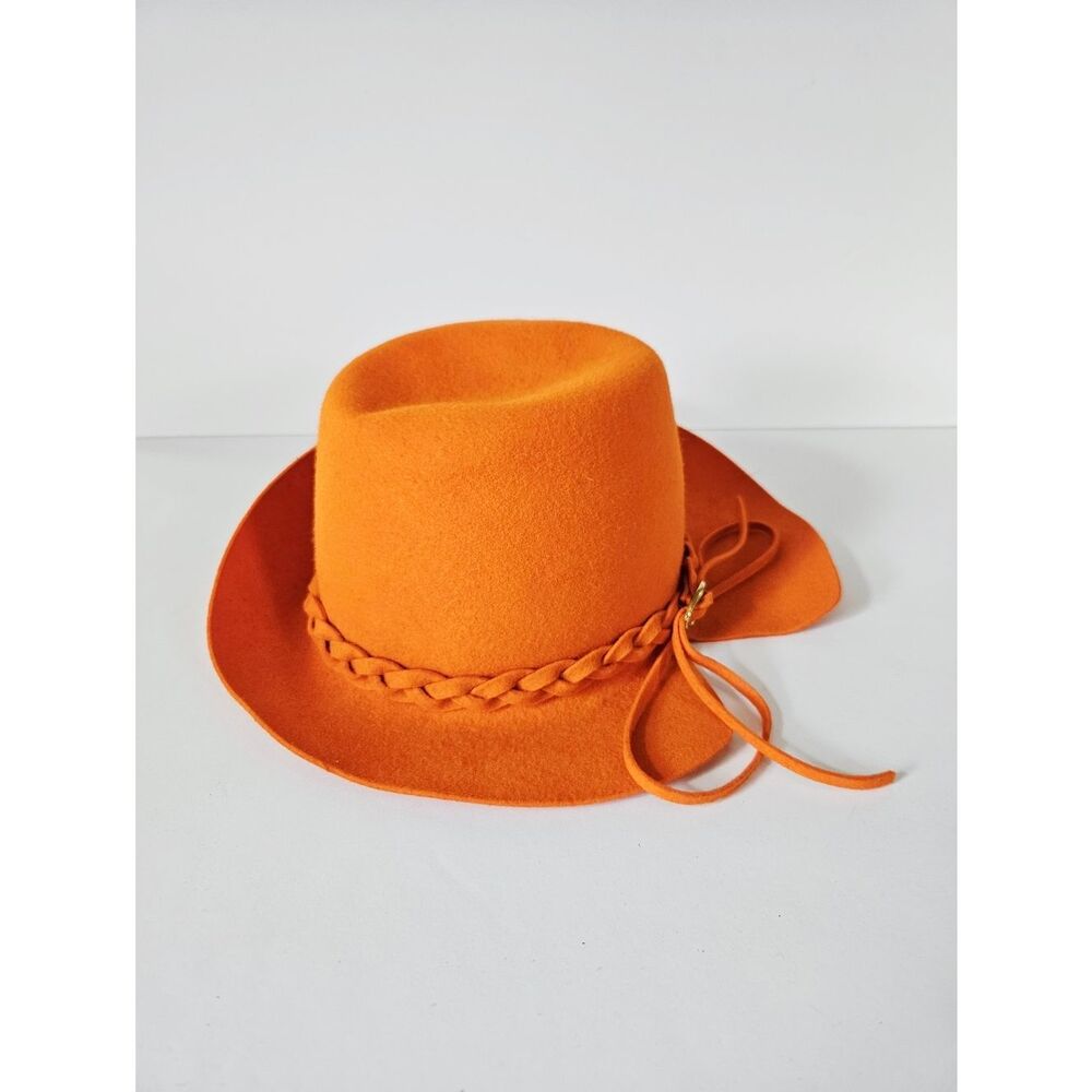 Vintage Glenover Henry Pollak Felted Wool Notched Brim Rancher Fedora Derby Hat